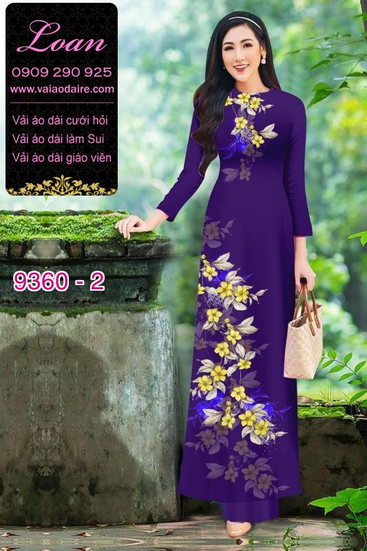 Vải áo dài hoa 3D