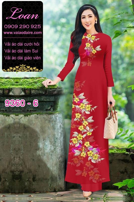 Vải áo dài hoa 3D