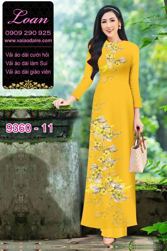 Vải áo dài hoa 3D