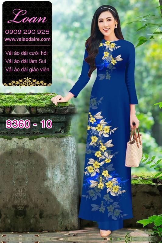 Vải áo dài hoa 3D