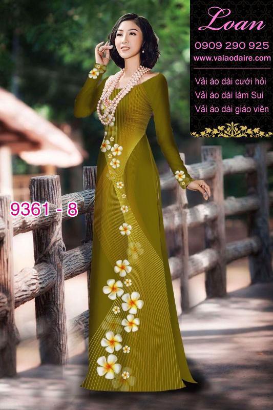 Vải áo dài hoa 3D