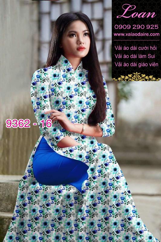 Vải áo dài hoa nhí
