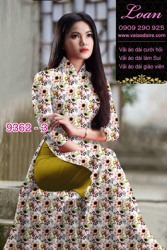 Vải áo dài hoa nhí
