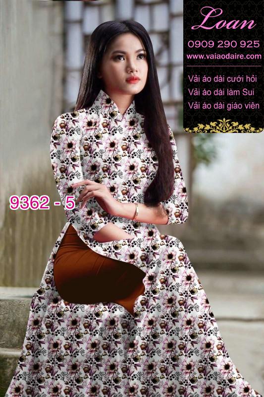 Vải áo dài hoa nhí