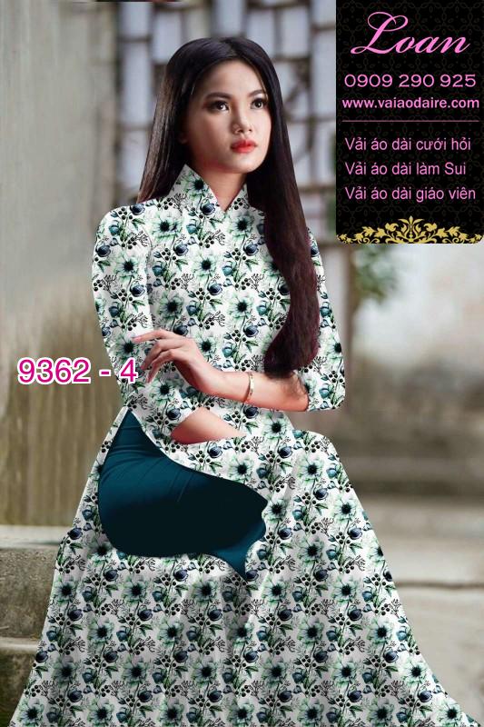 Vải áo dài hoa nhí