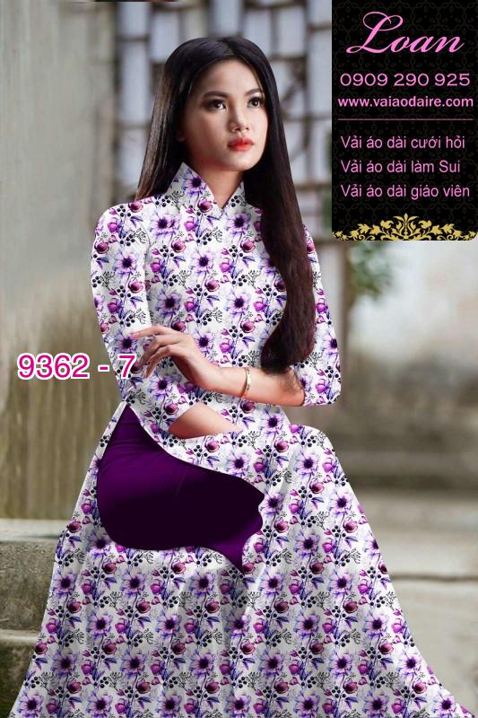 Vải áo dài hoa nhí