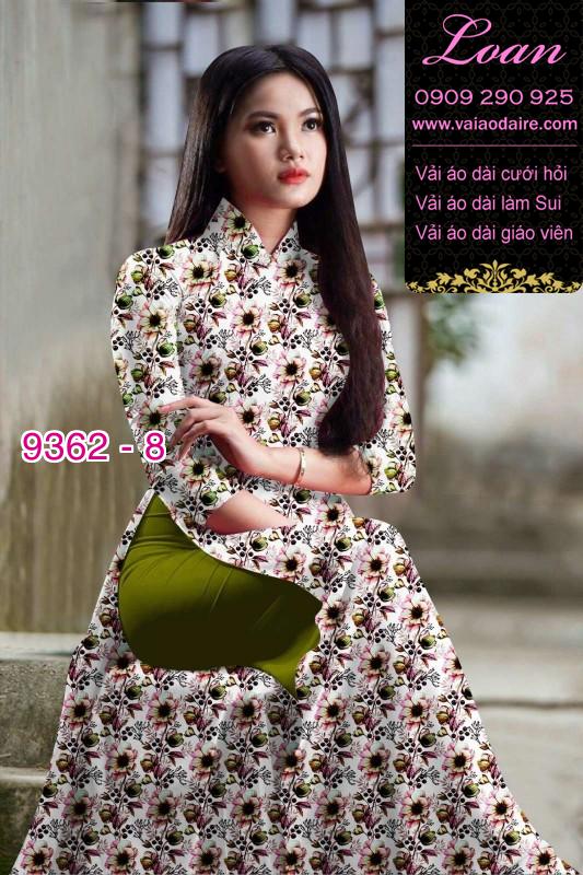 Vải áo dài hoa nhí