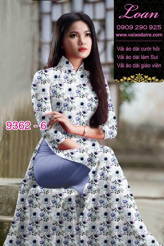 Vải áo dài hoa nhí