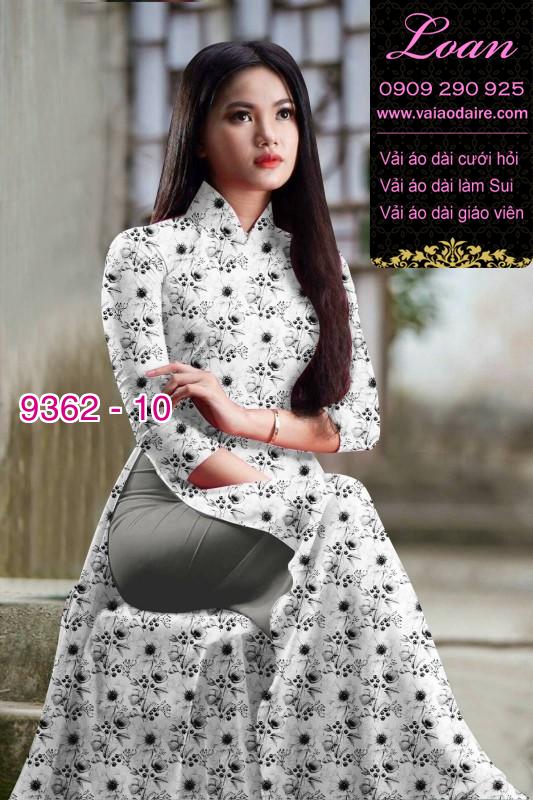 Vải áo dài hoa nhí