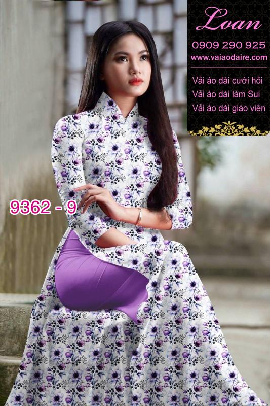 Vải áo dài hoa nhí