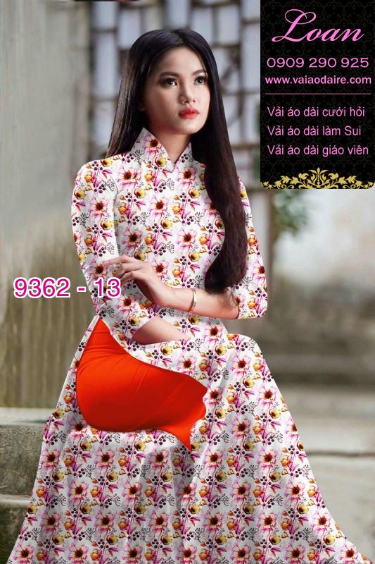 Vải áo dài hoa nhí