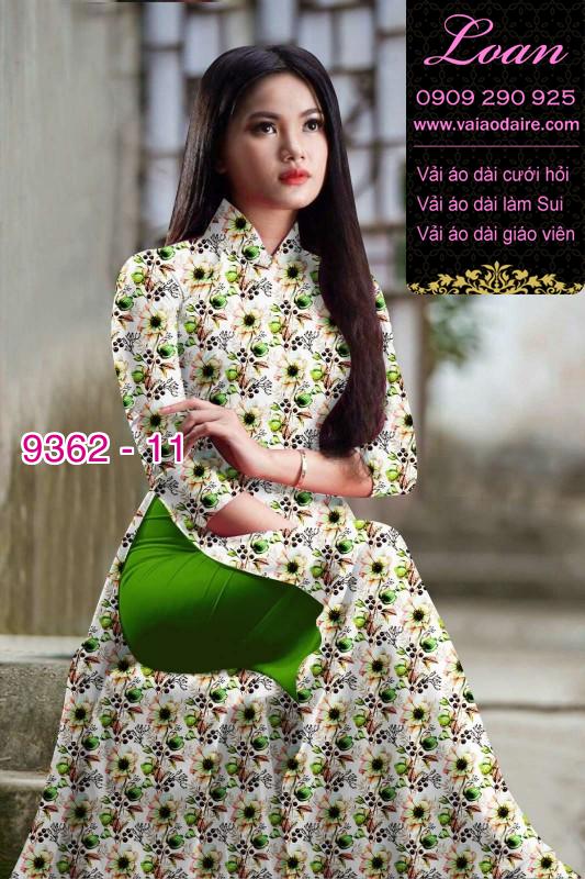 Vải áo dài hoa nhí