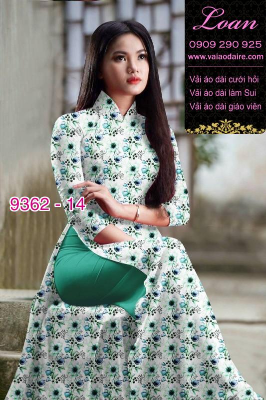 Vải áo dài hoa nhí