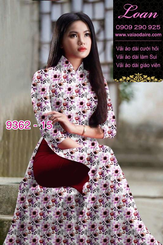 Vải áo dài hoa nhí