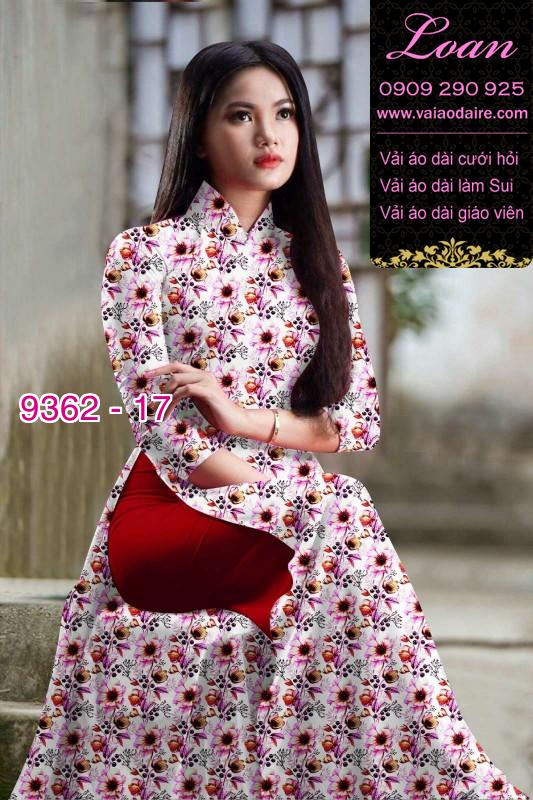 Vải áo dài hoa nhí