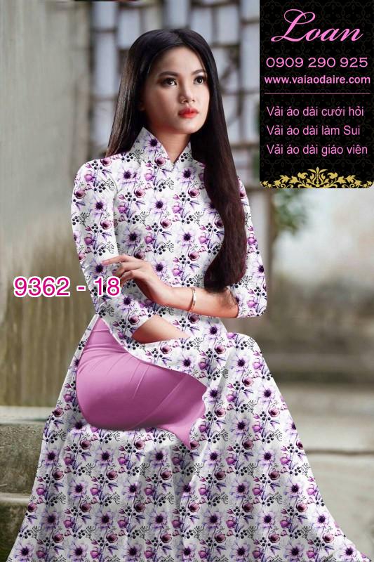 Vải áo dài hoa nhí