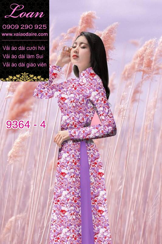 Vải áo dài hoa nhí