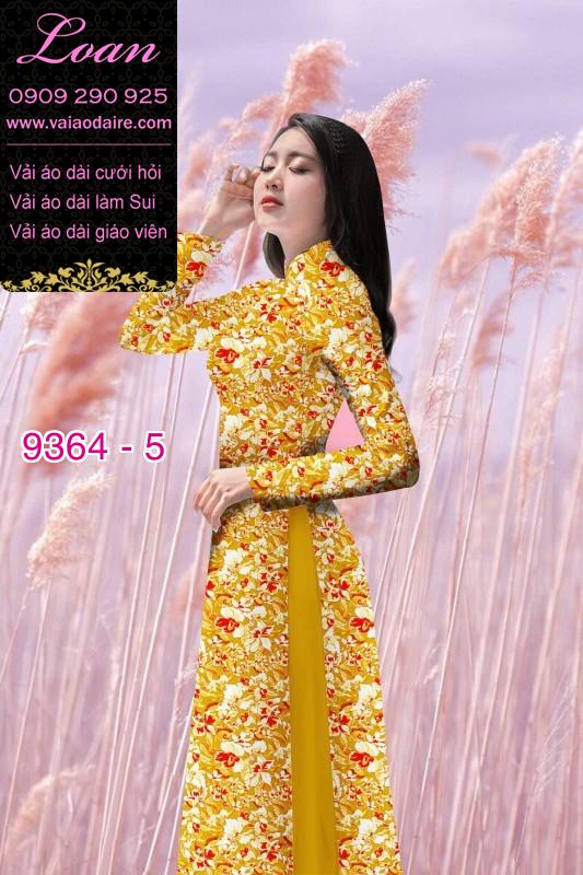 Vải áo dài hoa nhí