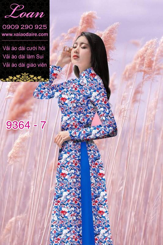 Vải áo dài hoa nhí