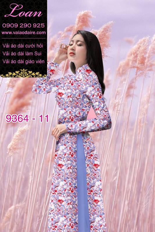 Vải áo dài hoa nhí