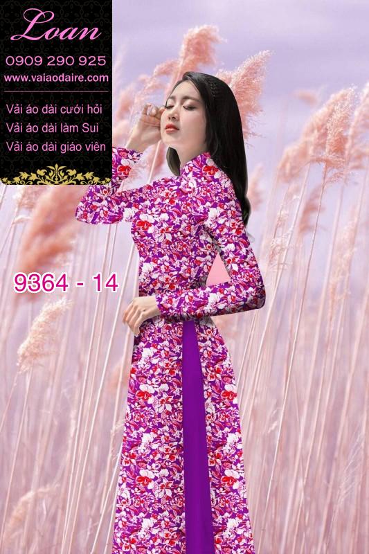 Vải áo dài hoa nhí