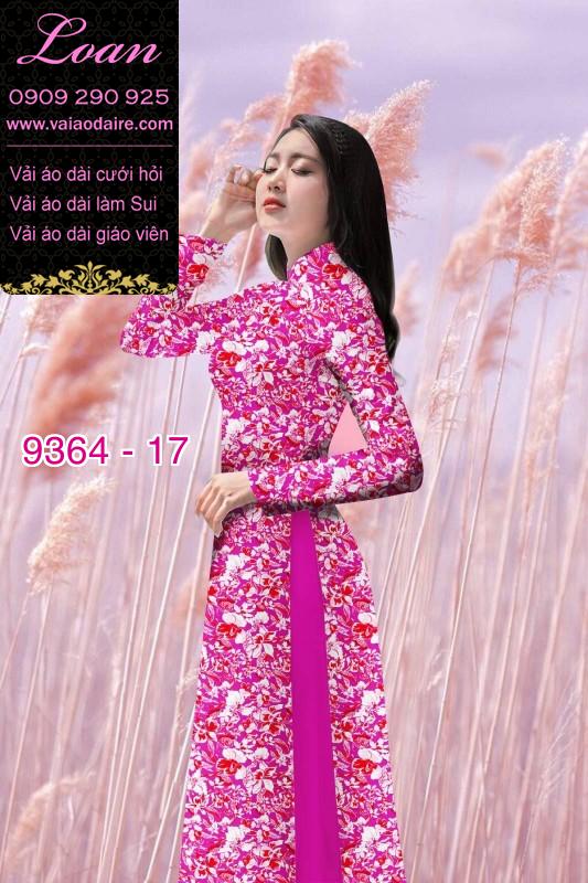 Vải áo dài hoa nhí