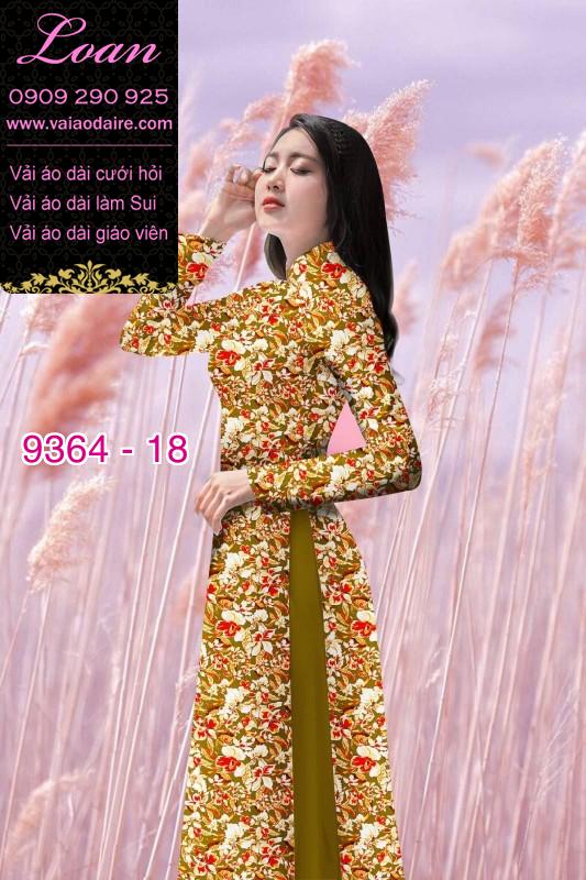 Vải áo dài hoa nhí