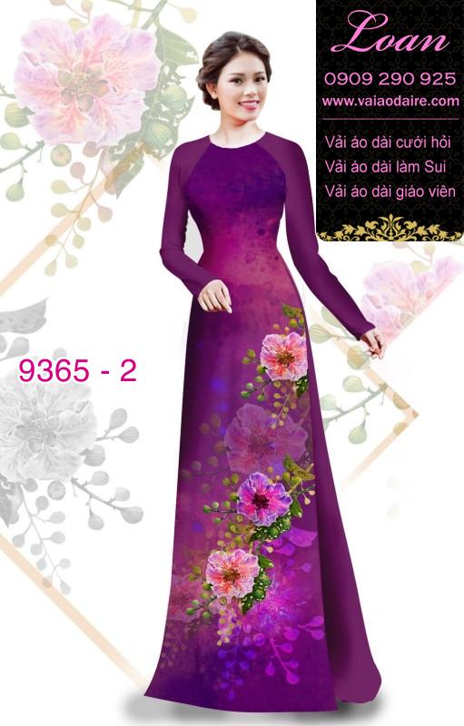 Vải áo dài hoa 3D
