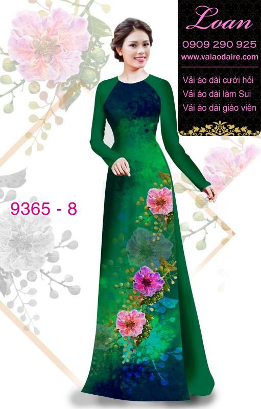 Vải áo dài hoa 3D