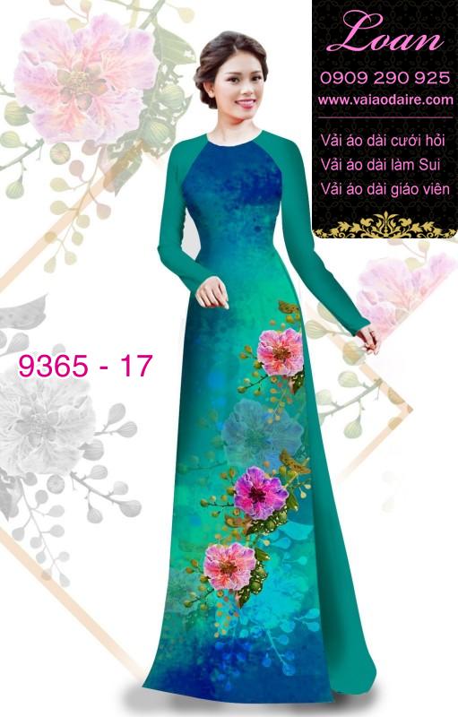 Vải áo dài hoa 3D