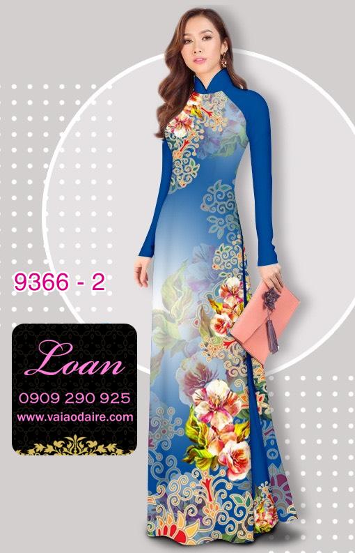Vải áo dài hoa 3D Vải áo dài hoa 3D