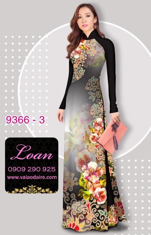 Vải áo dài hoa 3D Vải áo dài hoa 3D