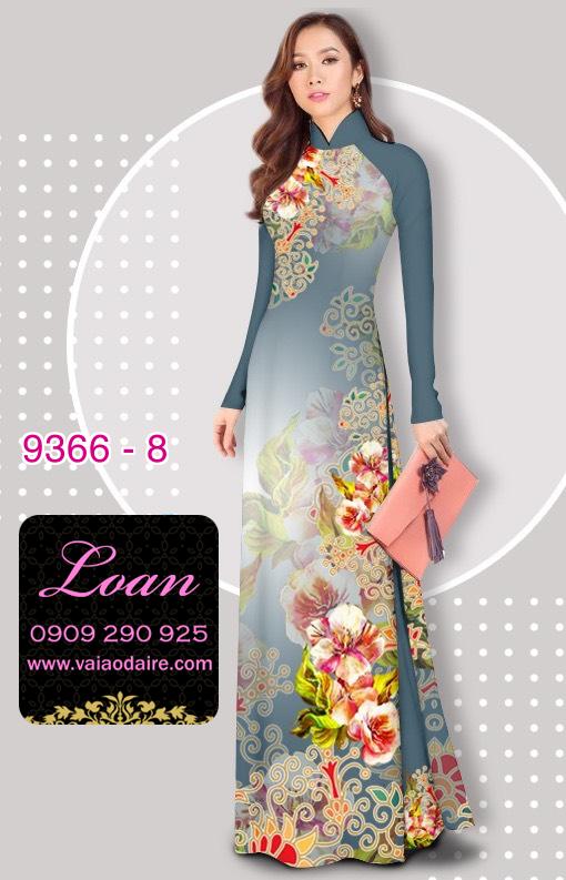 Vải áo dài hoa 3D Vải áo dài hoa 3D