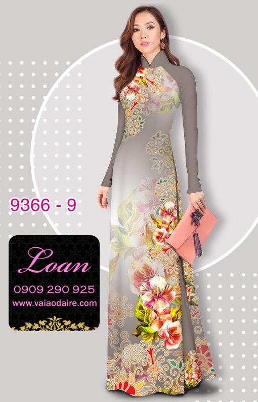 Vải áo dài hoa 3D Vải áo dài hoa 3D