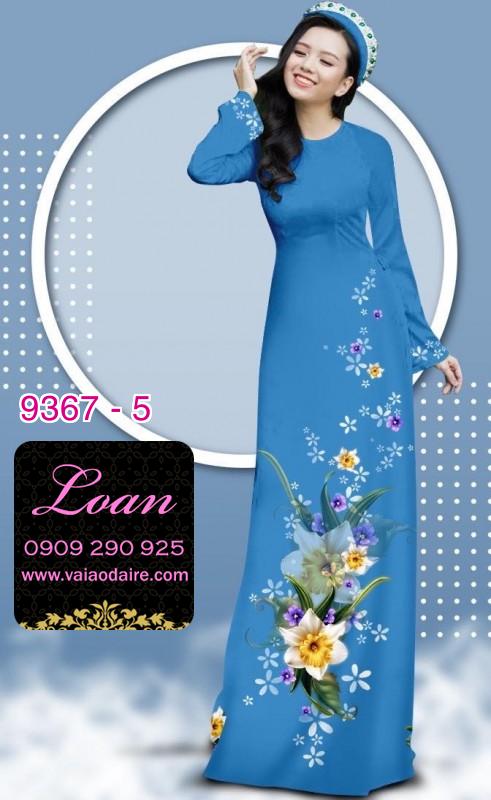 Vải áo dài hoa 3D Vải áo dài hoa 3D
