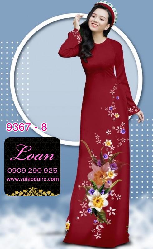 Vải áo dài hoa 3D Vải áo dài hoa 3D