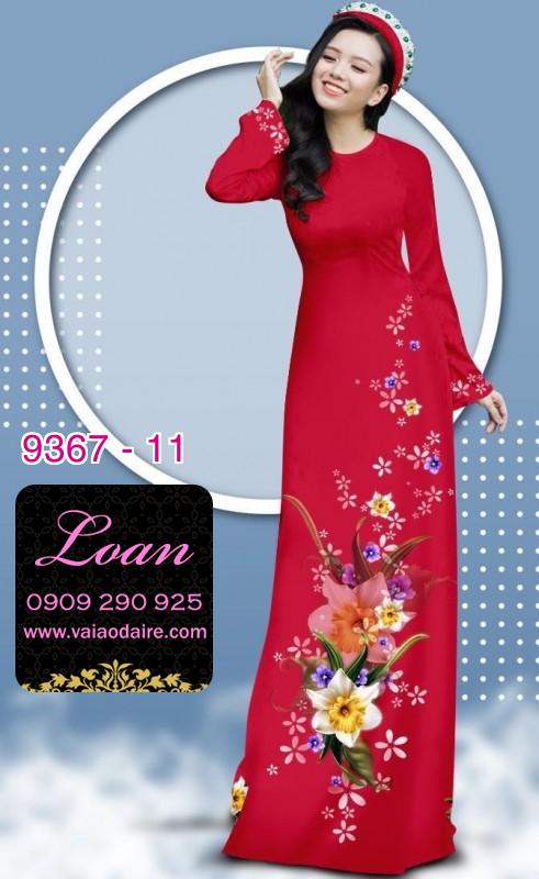 Vải áo dài hoa 3D Vải áo dài hoa 3D