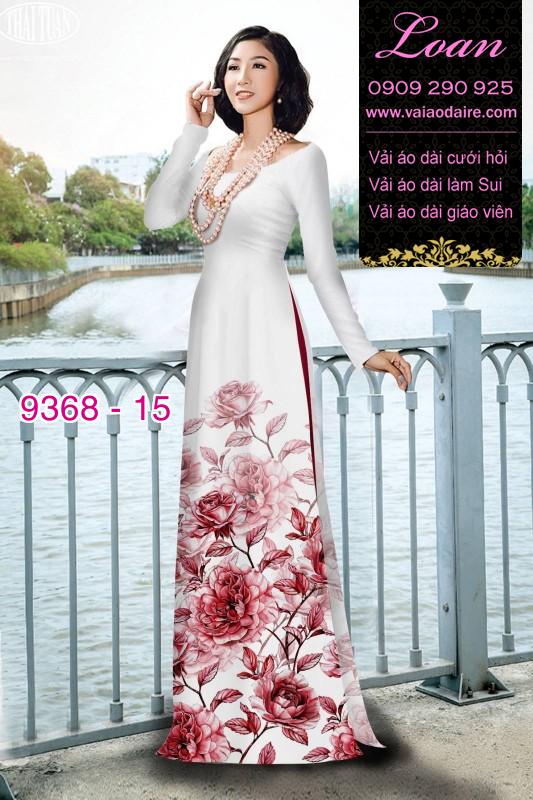 Vải áo dài hoa 3D Vải áo dài hoa 3D