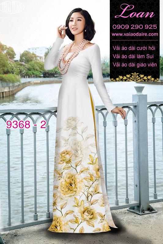 Vải áo dài hoa 3D Vải áo dài hoa 3D