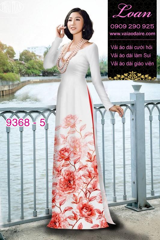 Vải áo dài hoa 3D Vải áo dài hoa 3D