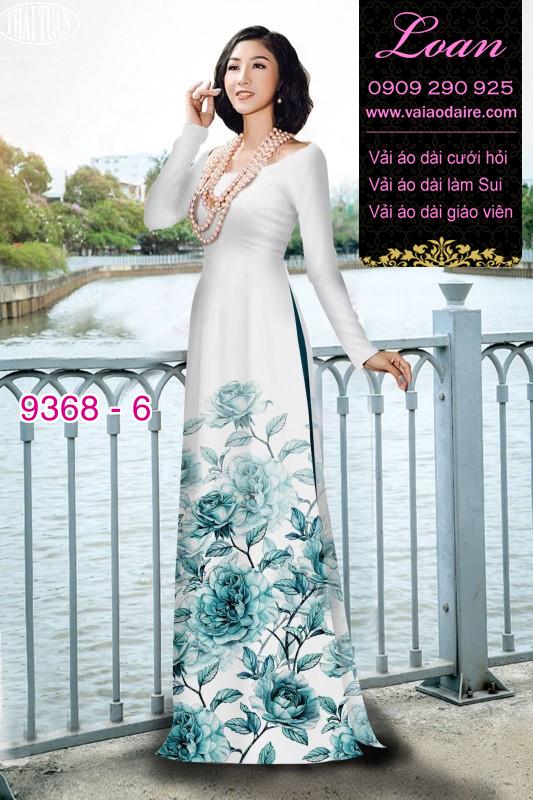 Vải áo dài hoa 3D Vải áo dài hoa 3D