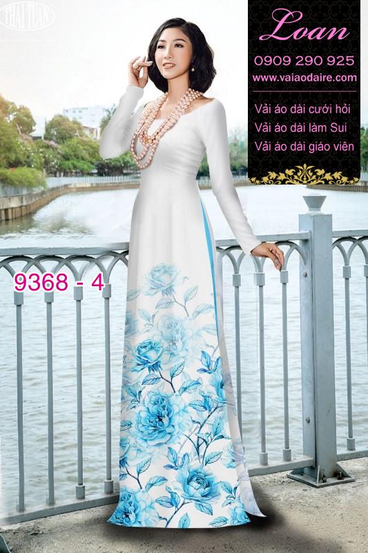 Vải áo dài hoa 3D Vải áo dài hoa 3D