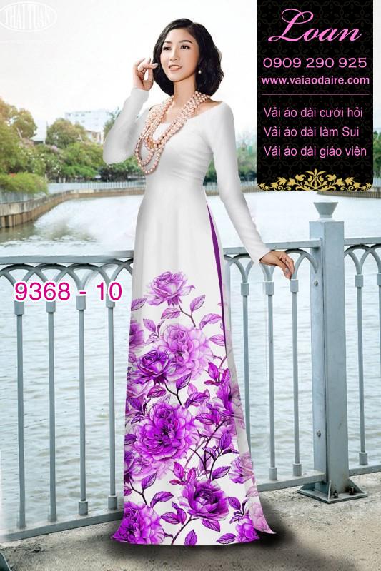Vải áo dài hoa 3D Vải áo dài hoa 3D