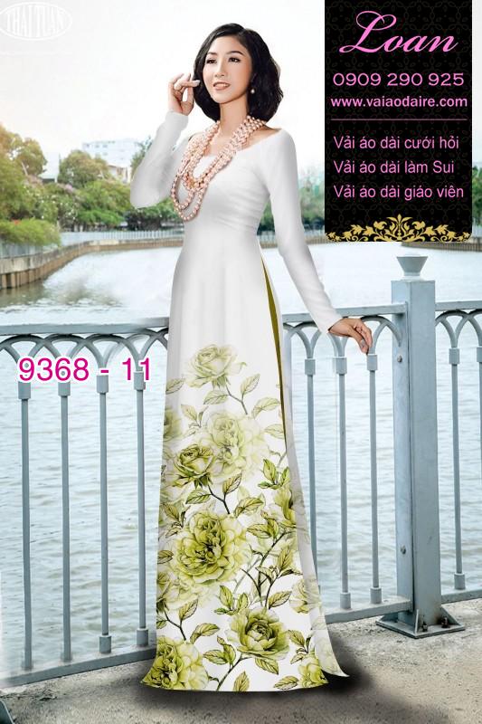 Vải áo dài hoa 3D Vải áo dài hoa 3D