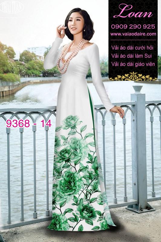 Vải áo dài hoa 3D Vải áo dài hoa 3D