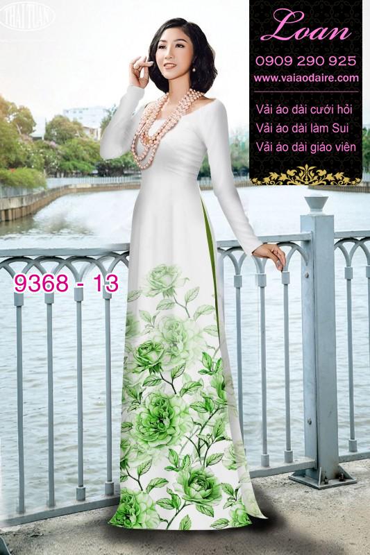 Vải áo dài hoa 3D Vải áo dài hoa 3D