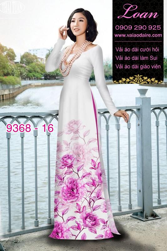 Vải áo dài hoa 3D Vải áo dài hoa 3D