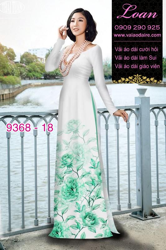 Vải áo dài hoa 3D Vải áo dài hoa 3D