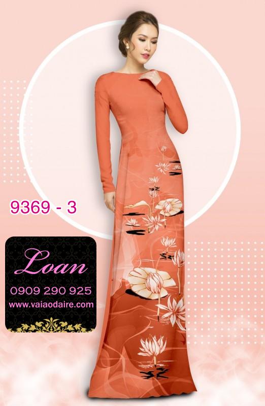 Vải áo dài hoa 3D