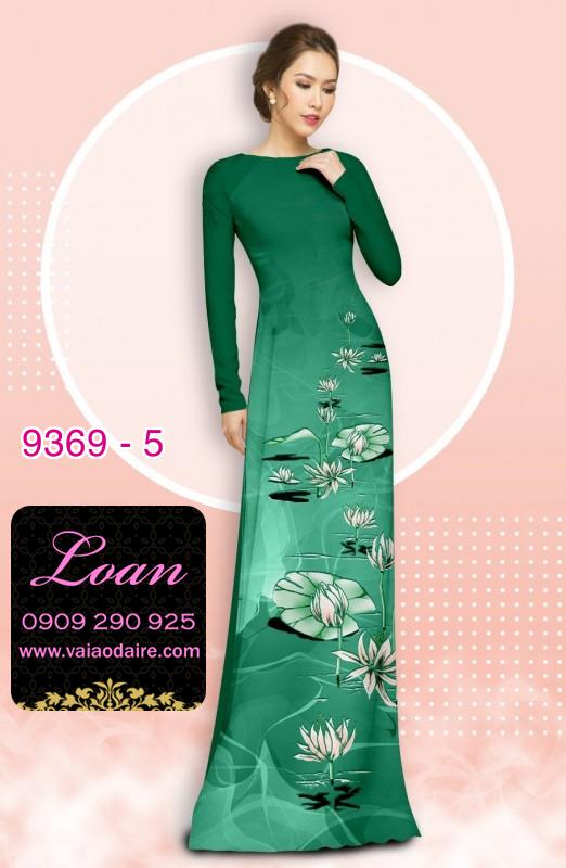 Vải áo dài hoa 3D